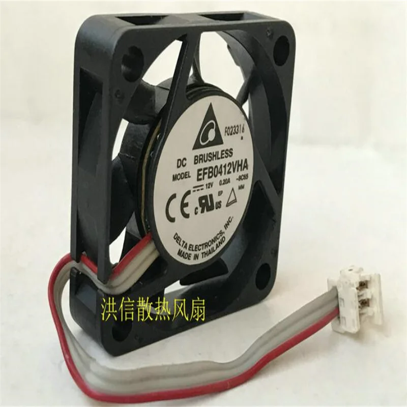 Original Delta 4010 EFB0412VHA DC12V 0.23A(0.20A) three-line high-volume 4CM cooling fan