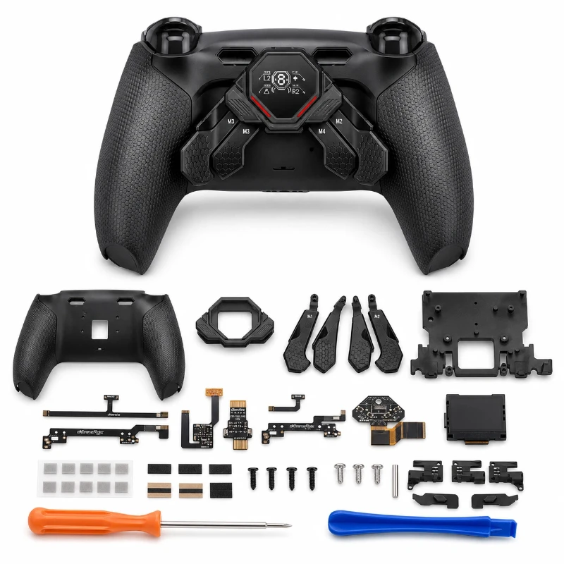 Ps5 Controller Accessories Extremerate Spark Back Paddles Oled Display Remap Mod Kit For Ps5 Dualsense Controller Modification