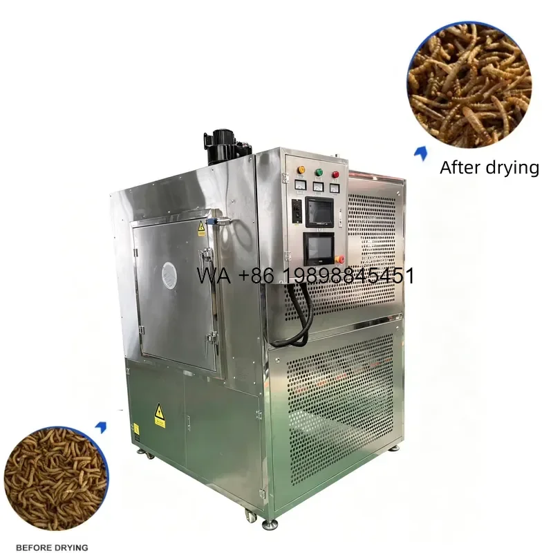 Wmwmnu Industrial Batch Drying 304 Stainless Steel for Mealworm BSFL Insect Protein Dehydrator