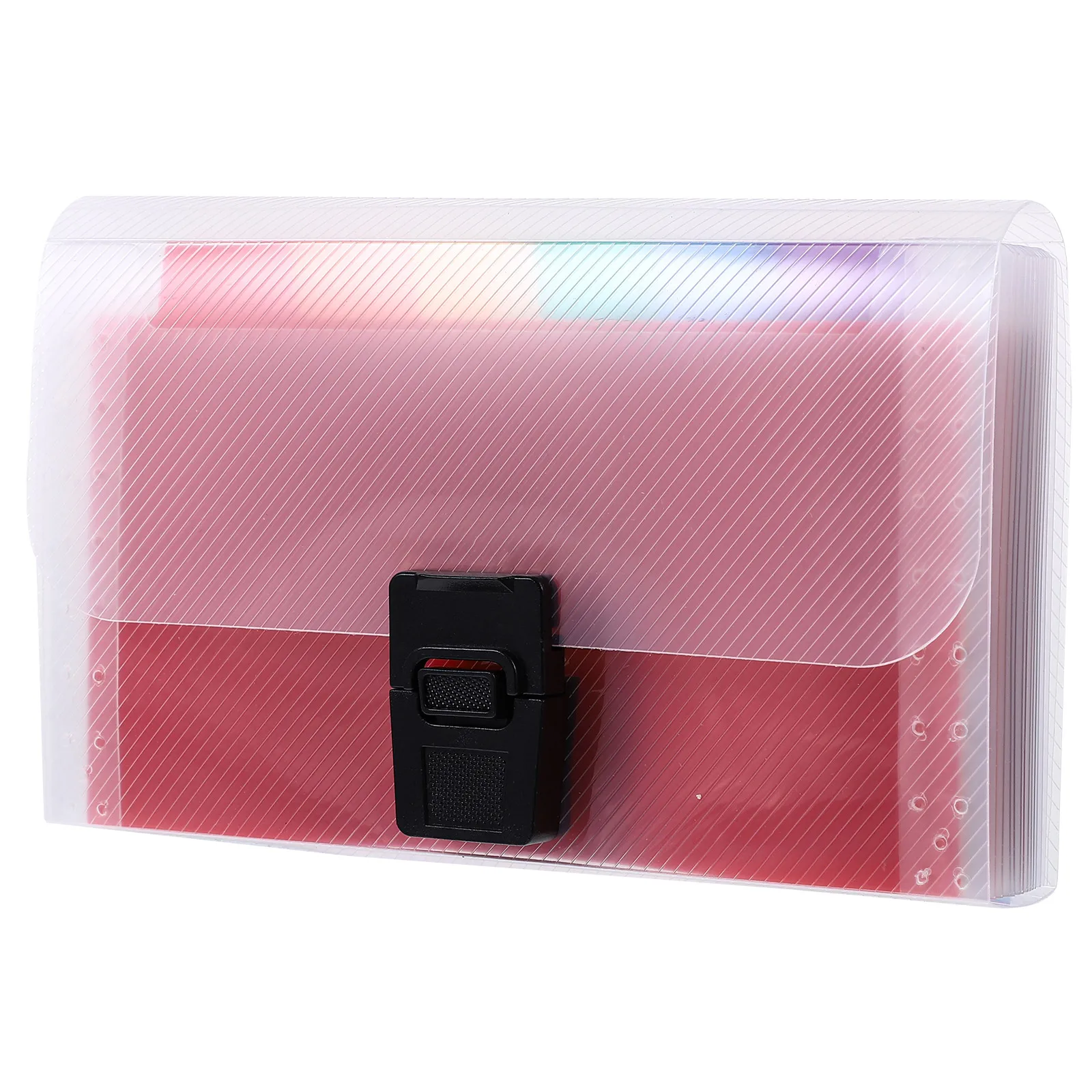 

Rainbow Accordion Bag File Folder Plastic Large Capacity Organizer 13 Layers A6 Multi Pocket Portable Storage Solution