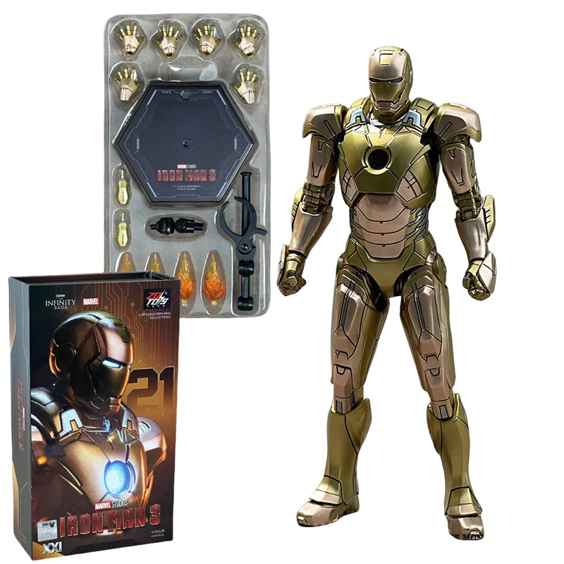 Figurki akcji ZD Toys Iron Man Blacklash Series 1/10 MK33 MK39 MK17 MK21 - Model Statuetki Filmowej dla Dorosłych Kolekcjonerów i na Prezent