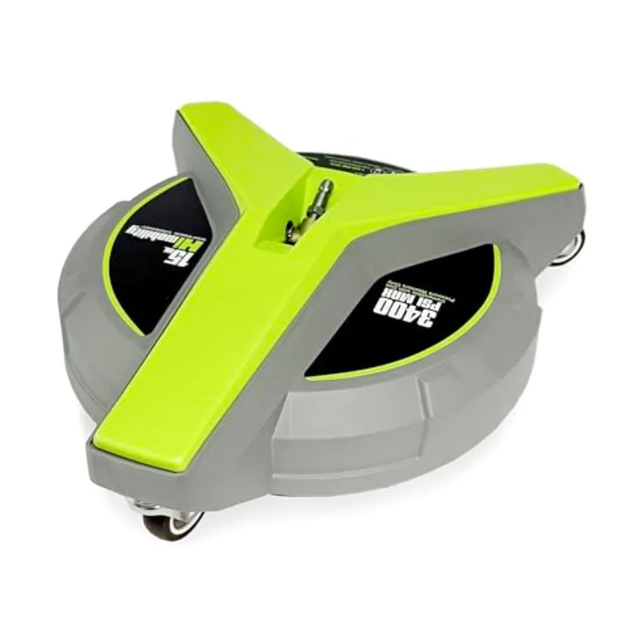 

Prure Washer with Wheels 3400 PSI Max, for Power Washer Attachment for Concrete, Patio, Sidewalk, and Driveways
