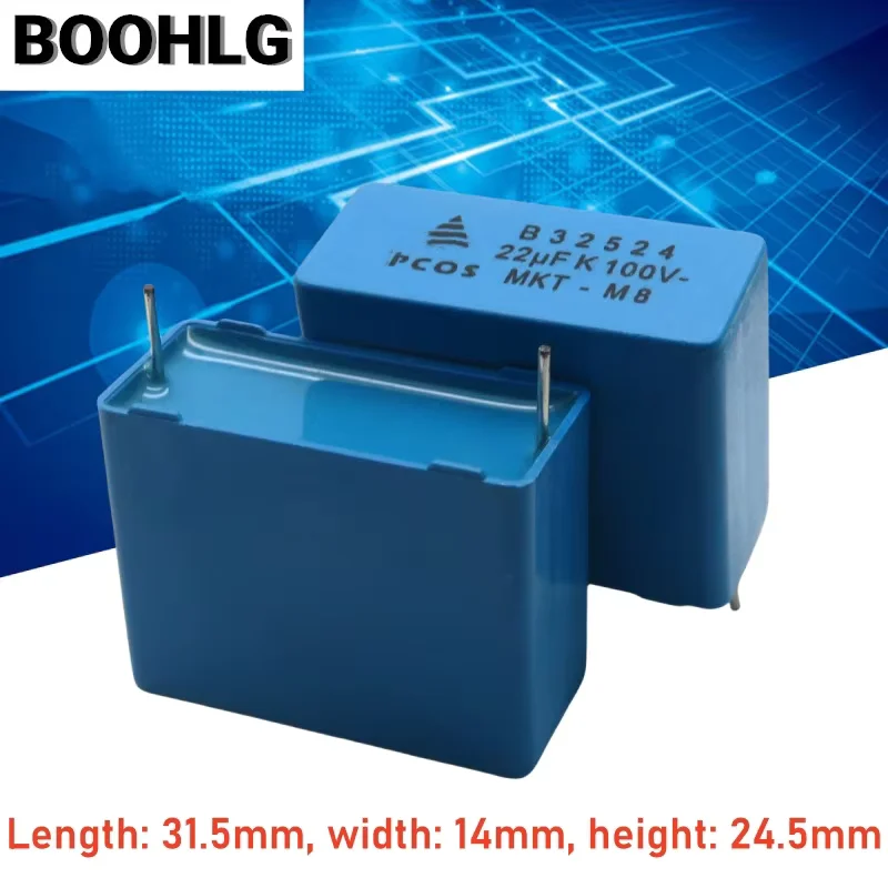 

2PCS 100V 22uF 226 63V B32524Q1226K Calibration capacitor thin film