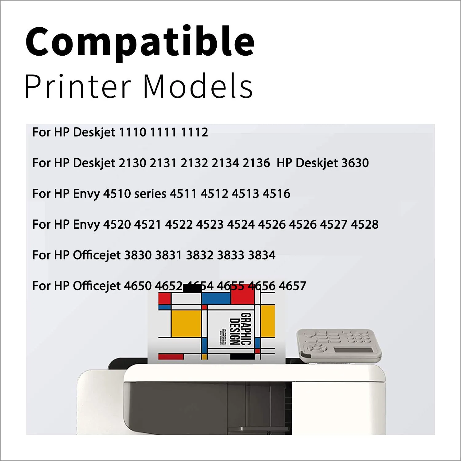 Einkshop 302XL 302 XL for HP 302XL 302 Ink Cartridge for HP302 Deskjet 1110 3639 3831 3630 Envy 4650 4525 4527 Printer