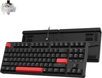 Keychron C3 Pro QMK/VIA Wired Mechanical Keyboard OEM Profile Shine-Through Double-Shot ABS Keycaps Red Backlight