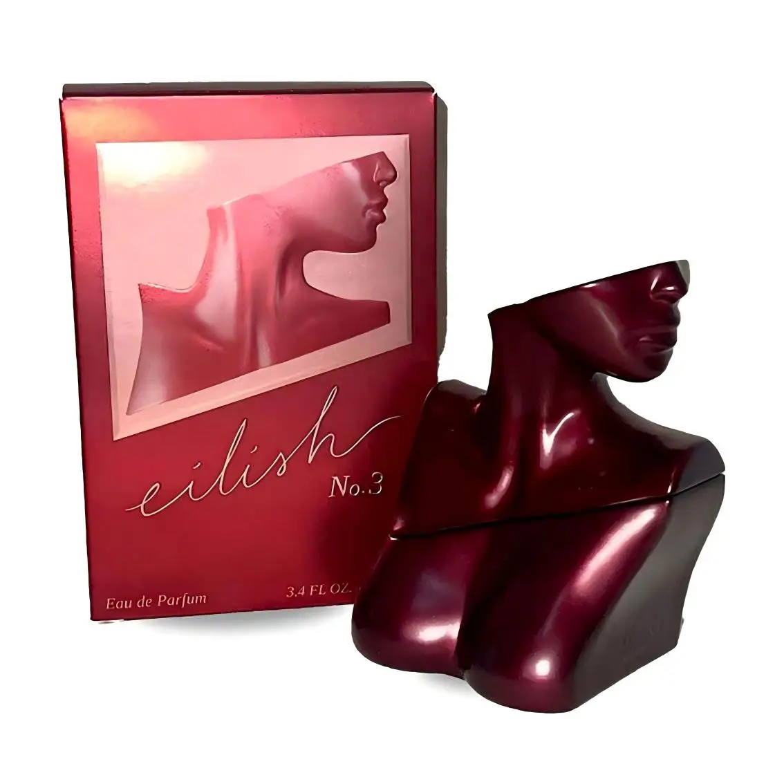 

Eilish No 3 Eau de Parfum: Iconic Red Sculpted Bottle, Amber Woody Scent for Unisex