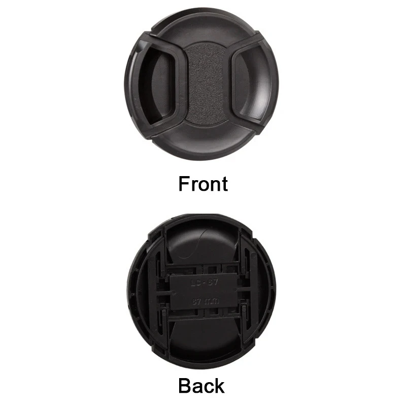 Untuk Nikon Z5 Z6 Z7 Z9 Z50 Z30 Zfc Zf Z8 Z6 II Tutup Lensa Kamera Penutup Pelindung Pinch Tengah Snap-On 49Mm 52 55 58 62 67 72 77 82
