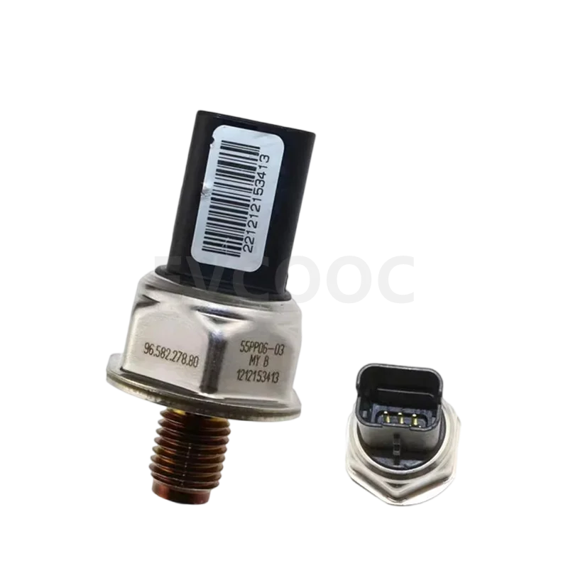 New Genuine Fuel Rail Pressure Sensor For Peugeot 107 206 207 307 308 407 Partner 1.4 1.6 Hdi 96.582.278.80 1920.GW 55PP06-03