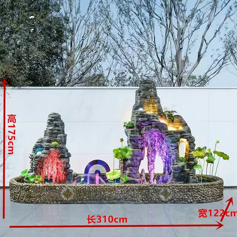 Customized Outdoor Large Stalactite Rockery Flowing Water Ornaments