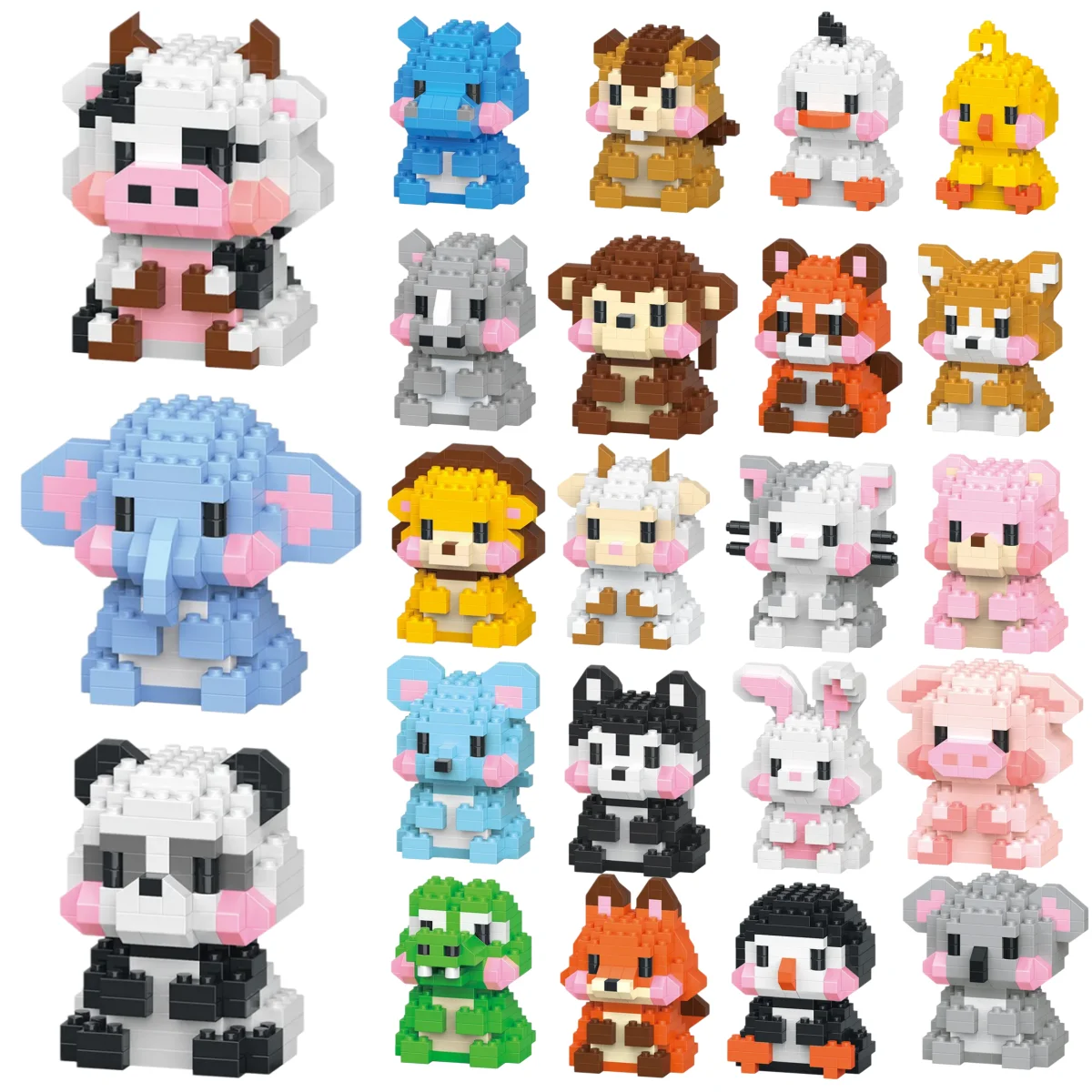 Insecten Micro Dieren Huisdieren Katten Hond Bouwstenen 3D Diamantmodel BIJEN Slak Stenen Stad Bouwspeelgoed voor Kinderen Kindercadeau - afbeelding 2