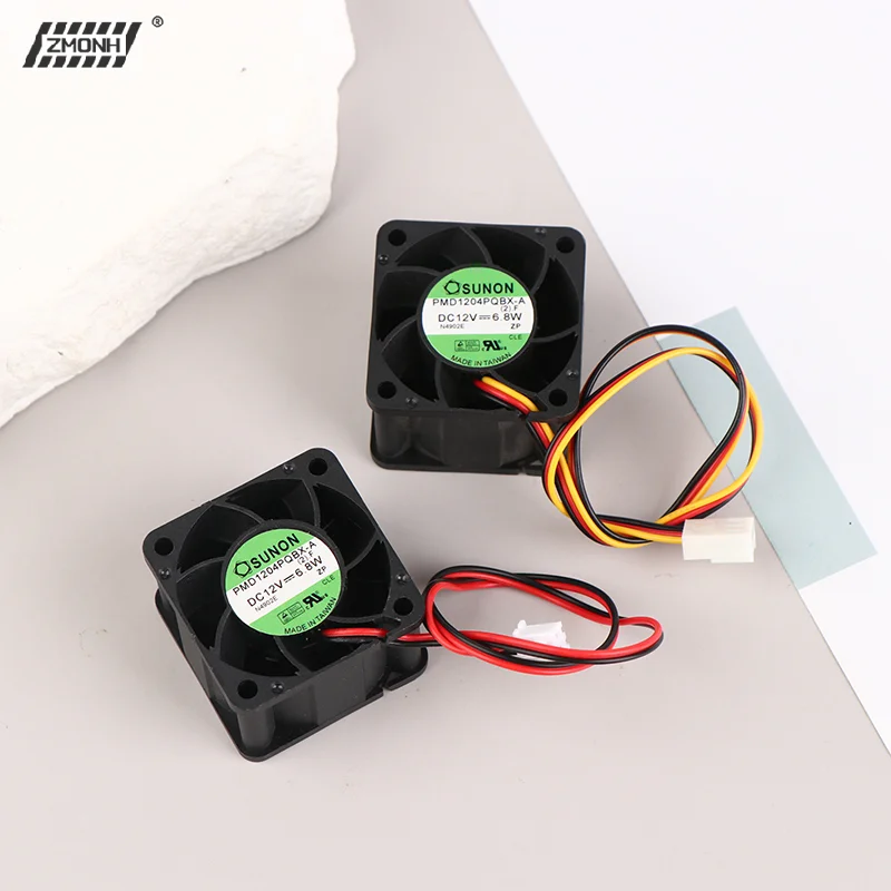 

[H]1Pc For PMD1204PQBX-A 4CM 4028 12V 6.8W High- Speed Fans 40*40*28mm 4028 Mute Switch Small Cooling Fan