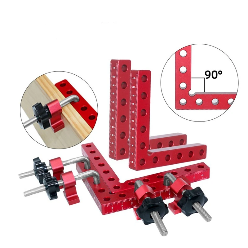 3 Pieces Of Woodworking Right-Angle Fixture Right-Angle Fixing Clamp L-Shaped Auxiliary Fixture