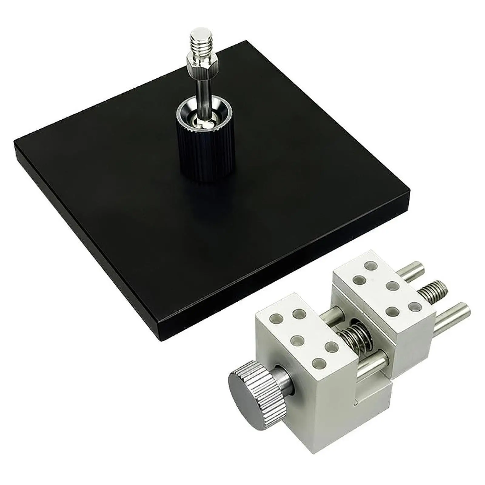 Mini Bench Vice Sturdy Adjustable Aluminum Alloy Single Side Rotation Table Clamp for Home Repair and Crafts