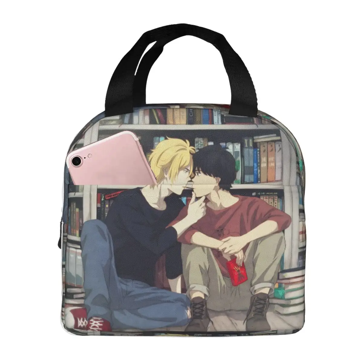 Insulated Lunch Bags Banana Fish Anime Merch Storage Food Box New Thermal Cooler Bento Box For School
