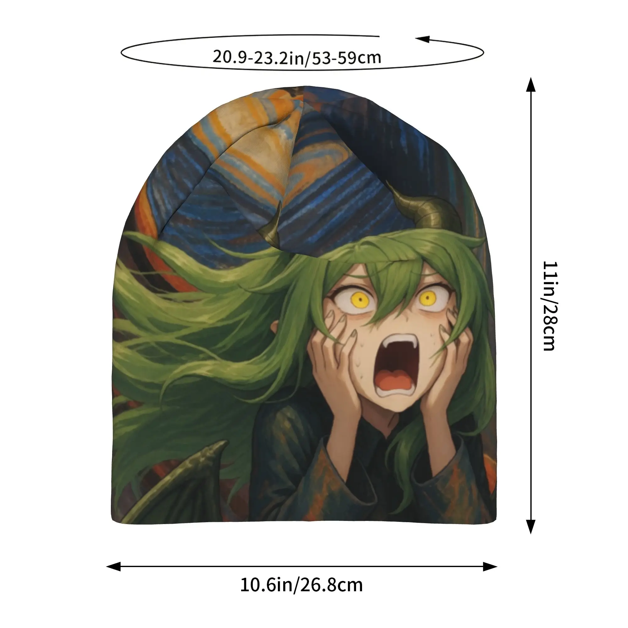 Gorros   Outdoor Hats Scream Style Fantasy Girl Graphic Thin Hat Bonnet Special Skullies Beanies Caps Men Women's Earmuffs