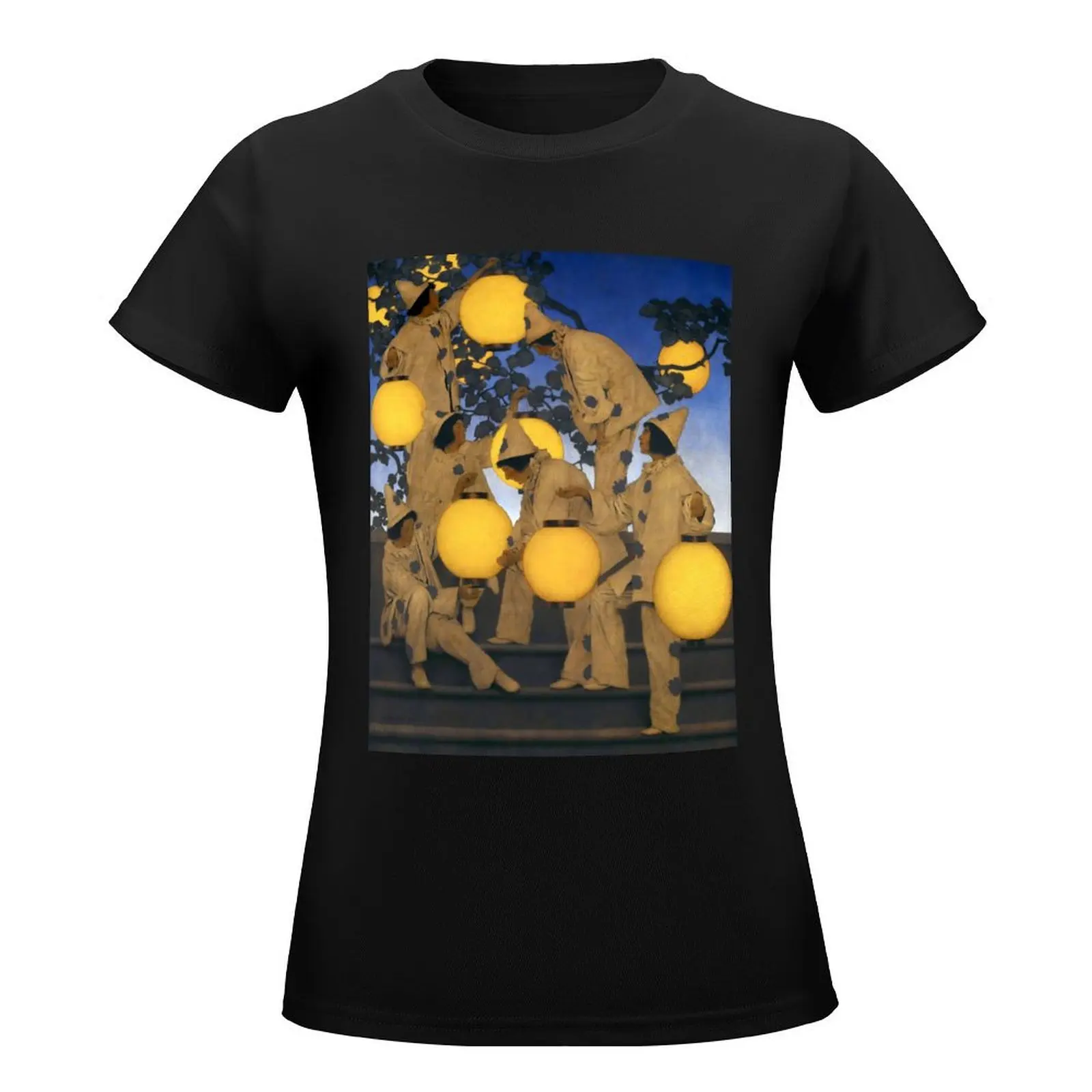 Maxfield Parrish - The Lantern Bearers T-Shirt summer tops female vintage clothes t-shirts for Women cotton