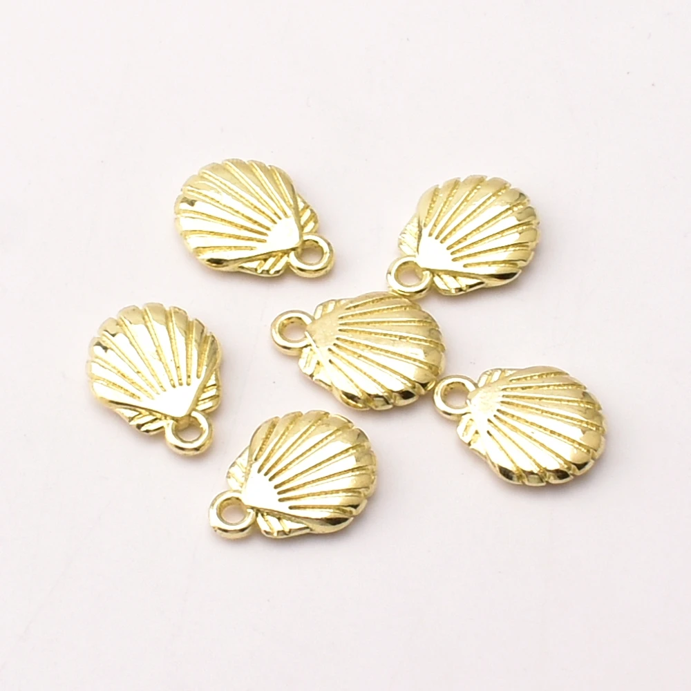 10pcs/lot CCB Big seashells pendant DIY accessory material for jewelry making
