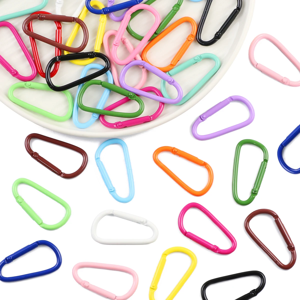 

1pcs/lot 46*24mm D Shape Snap Clasp Hooks Buckle DIY Jewelry Making Accessories for Keychain Backpack Carabiner Hooks Findings