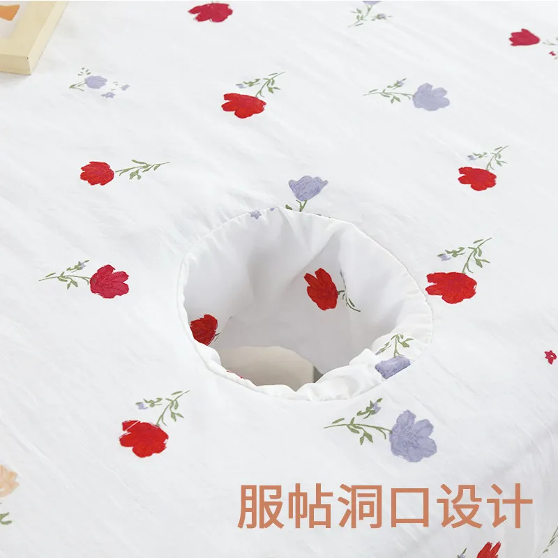 Beauty Bed Sheets for Beauty Salons with Holes, Skin Friendly, Breathable, Washable, Quick Drying, Massage Sheets