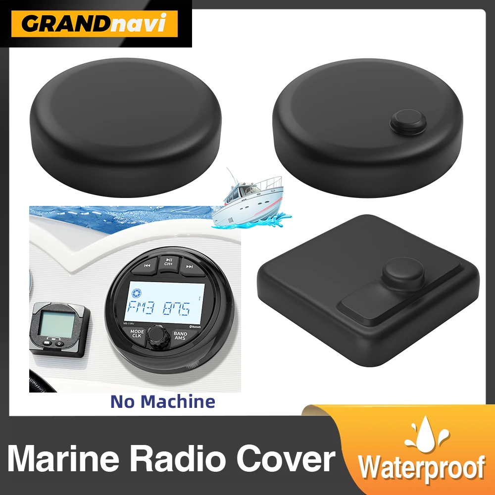 Boat Marine Radio Rrotective Cover Soft Silicone Waterproof Dustproof Sun Resistant For Boat/Yacht/Caravan/RV/ATV Radio Player