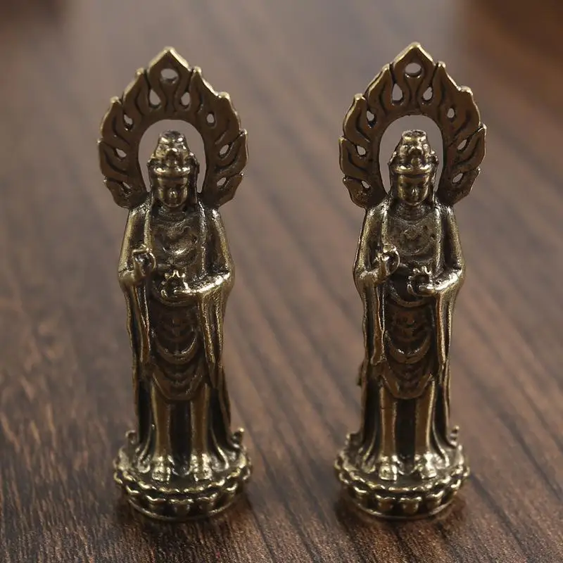 1Pcs Buddha Guanyin Statue Bodhisattva Buddha Statue Desktop Decoration Handicraft Buddhist Decor