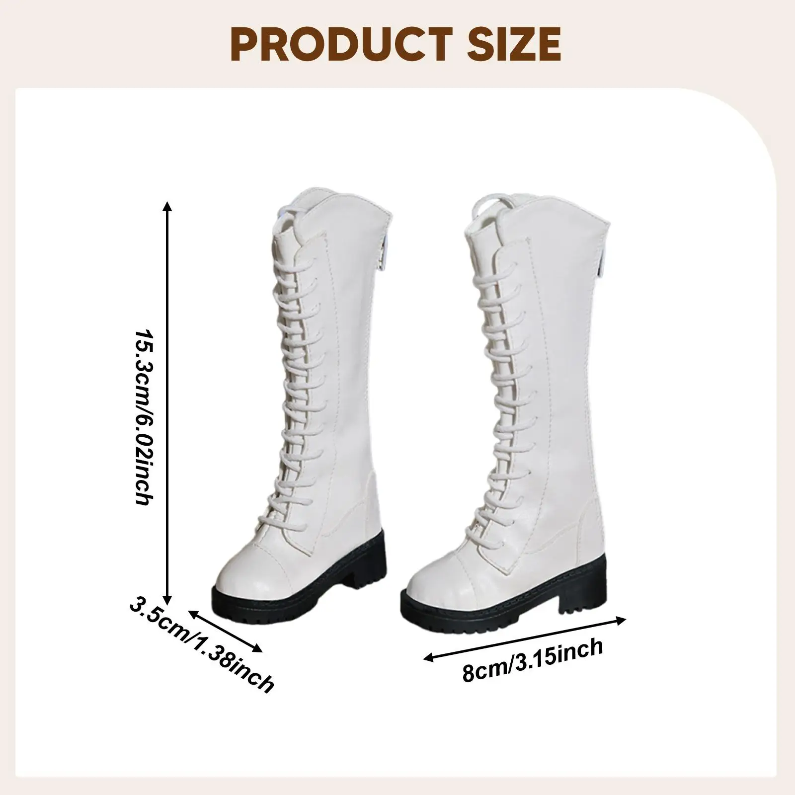1/3 Scale Action Figure Shoes Stylish,Casual Dress up,Miniature Model,Accessories Women Doll Boots for 24inch Doll Body Figures