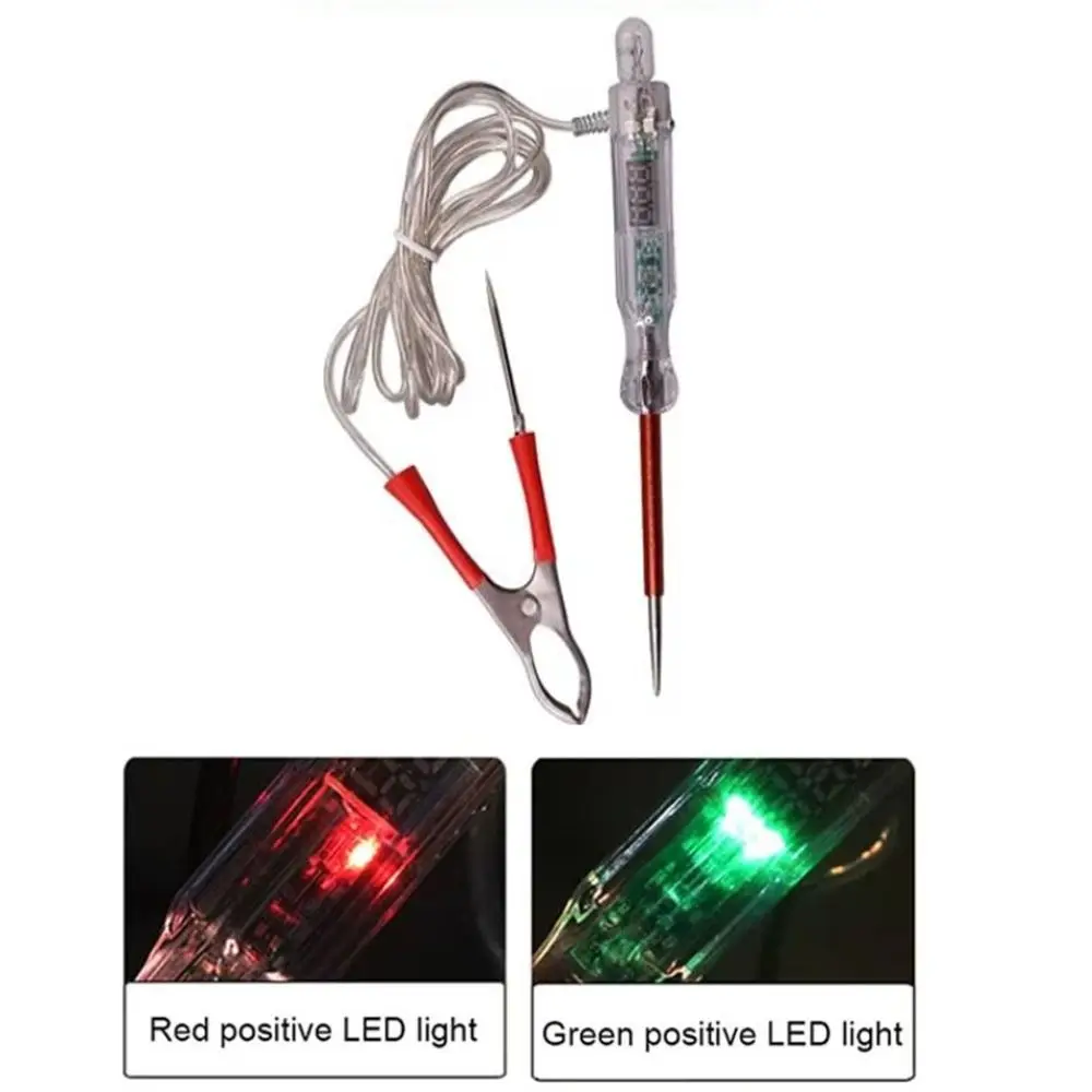 6V/12V/24V Voltage Test Pen Dual-color Digital Display Car Light Circuit Tester Lamp Light Bulb LED Light Car Diagnostic Probe