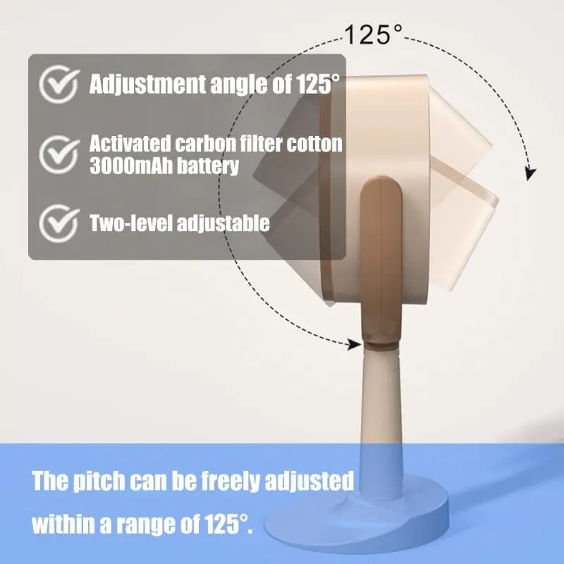 Campana rango portátil en miniatura U1JE con velocidades viento ajustables Filtro extraíble Ventilador equipos