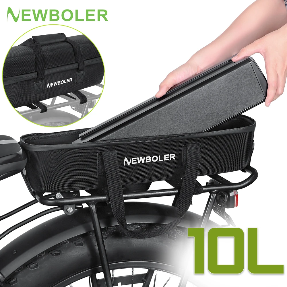NEWBOLER 10L Große Kapazität Mountainbike-Akkutasche E-Bike Wasserdichte Akkutasche Taschen für Elektrofahrräder