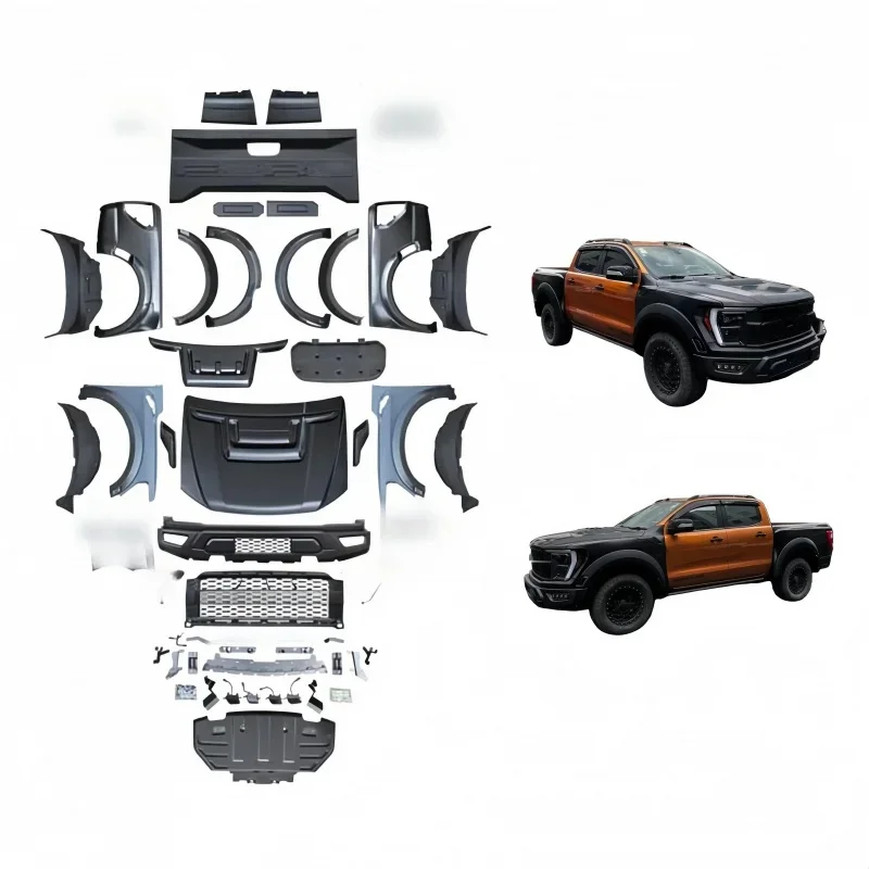 High Quality Pickup Conversion Body Ranger Upgrade to 2022 F150 Raptor Look