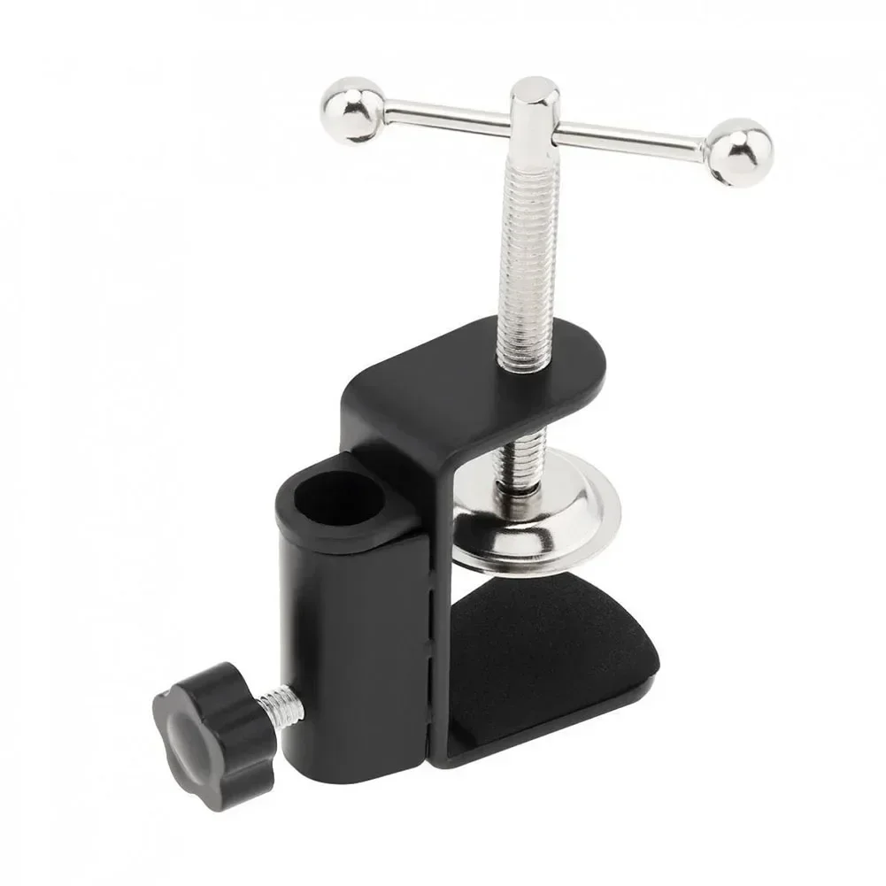 Metal Cantilever Bracket C Clamp with Sponge Pad Universal Compatibility Secure Attachment for Mic Stand Table Lamp Desk