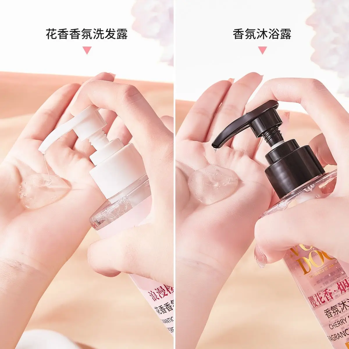Moisturizing Nourishing Body Wash, VOODOO Sakura Shower Gel, Long Lasting Cherry Blossom Fragrance, Hydrating Soft Skin Care