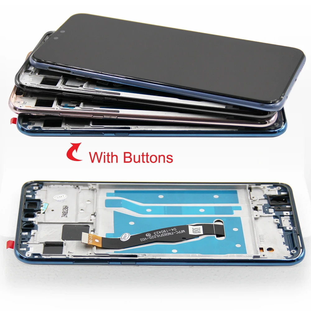 Y9 2019 Display Screen Assembly, for Huawei Y9 2019 JKM-LX1 LCD Display Digital Touch Screen with Frame for Huawei Enjoy 9 Plus