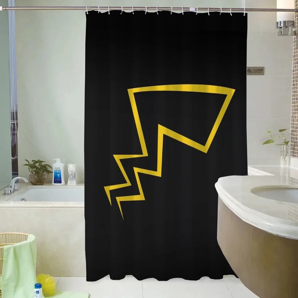 Pokemon Bathroom Shower Curtain Waterproof Opaque Curtains for the Home Accessories Bath Bedrooms Fabric Shade Products Garden