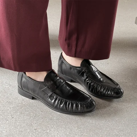 Модная женская обувь FEDONAS из натуральной кожи, замшевые лоферы на толстом каблуке, модная повседневная обувь с круглым носком, женская обувь для поездок на работу