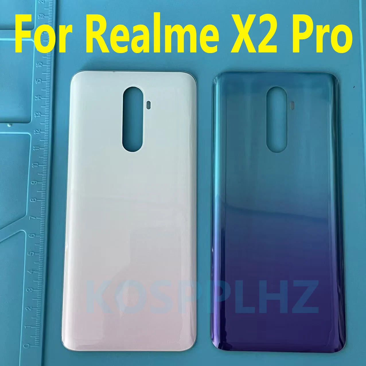 

Заднее стекло для Realme X2 Pro, задняя крышка, дверная панель для Realme X2 Pro, замена задней крышки для Realme RMX1931, крышка батарейного отсека
