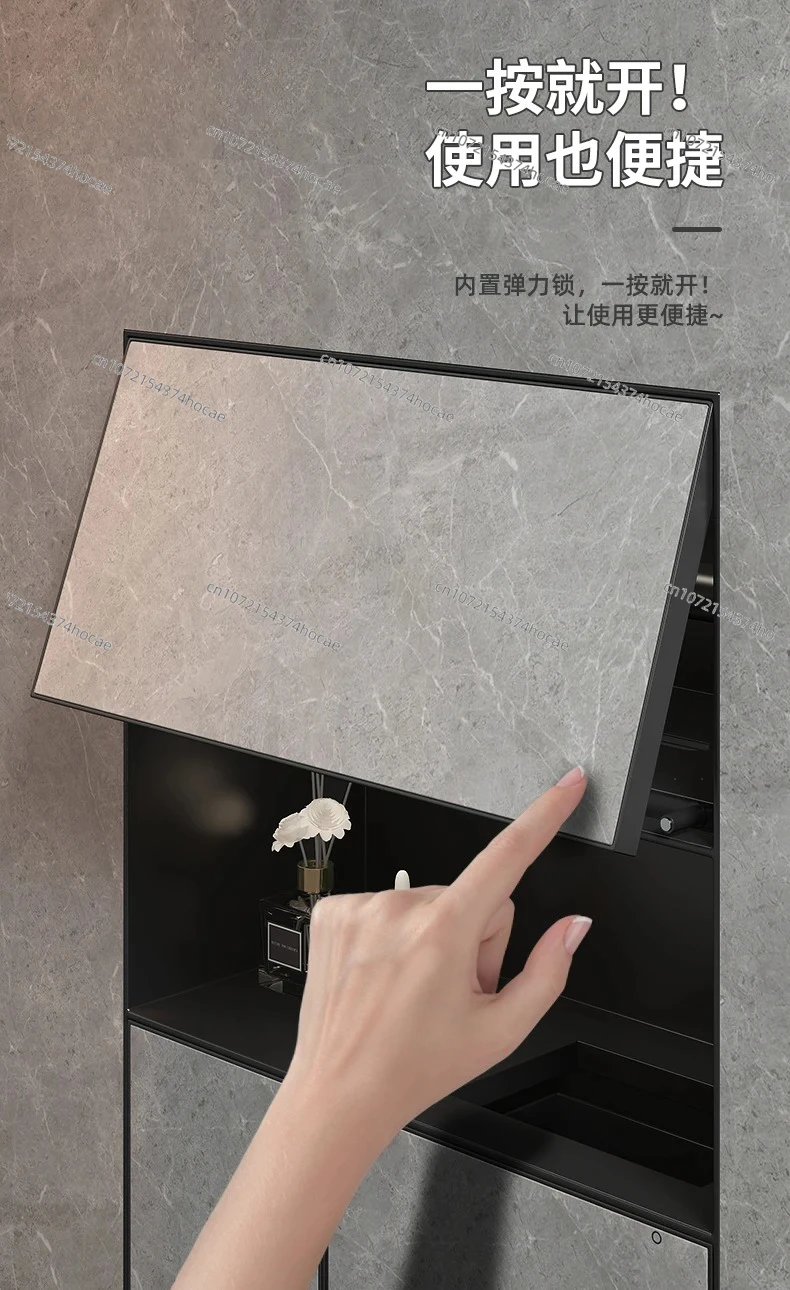 Concealed stainless steel niches, bathrooms, built-in trash cans, tissue boxes, storage racks, customizable cabinets