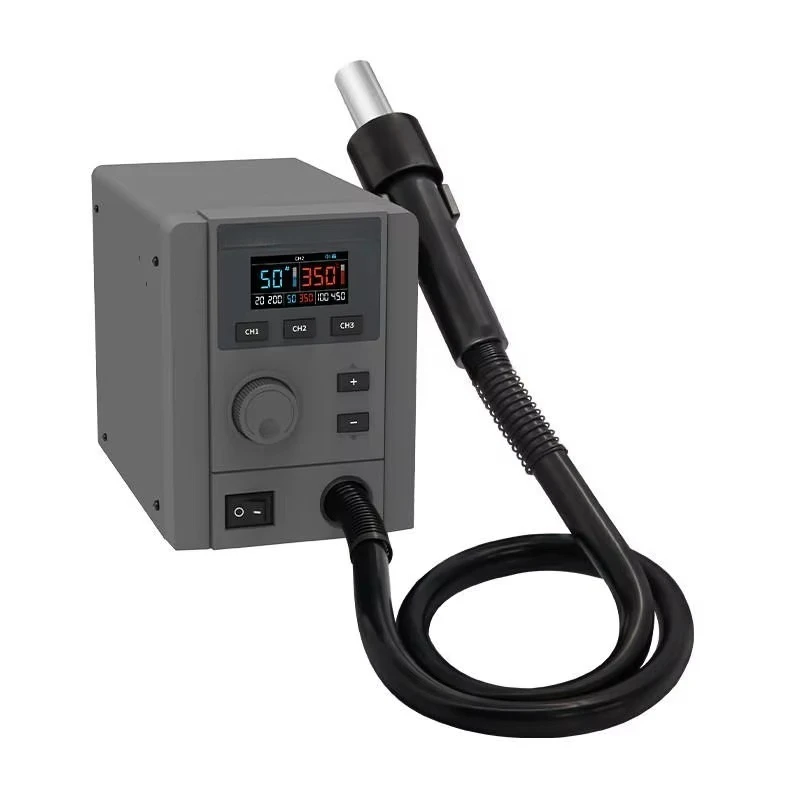 857 Pro AI Digital Display Hot Air Rework Station AI Intelligent Voice Control Start Stop for Mobile Phone PCB Repair