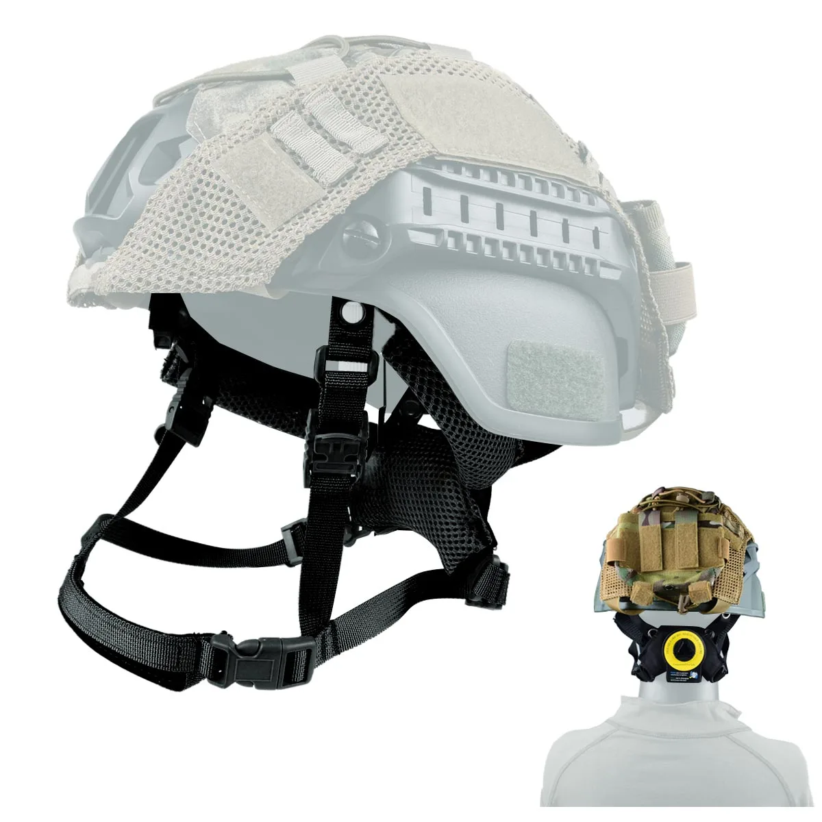 Taktisches Helmpolster-Aufhängungssystem & Helmpolster Gen 4 / Gen 1 / Gen 2 aus Memory-Schaum für Wendy FAST MICH Helm-Zubehör Wen – Detail 22