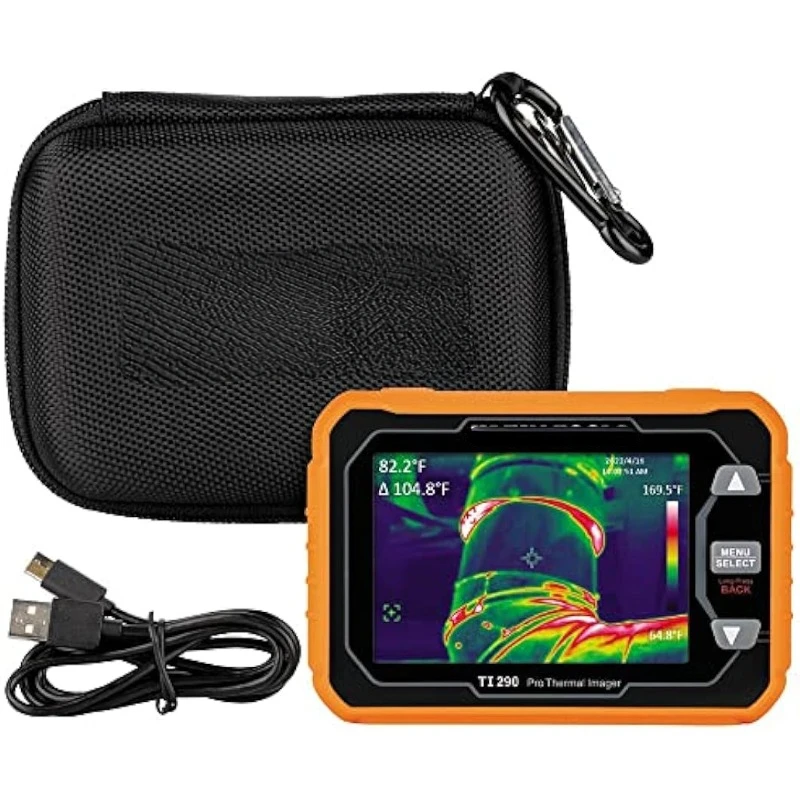 

TI290 Rechargeable PRO Thermal Imaging Camera, Over 49000 Pixels, Wi-Fi Data Transfer, 3 Palettes