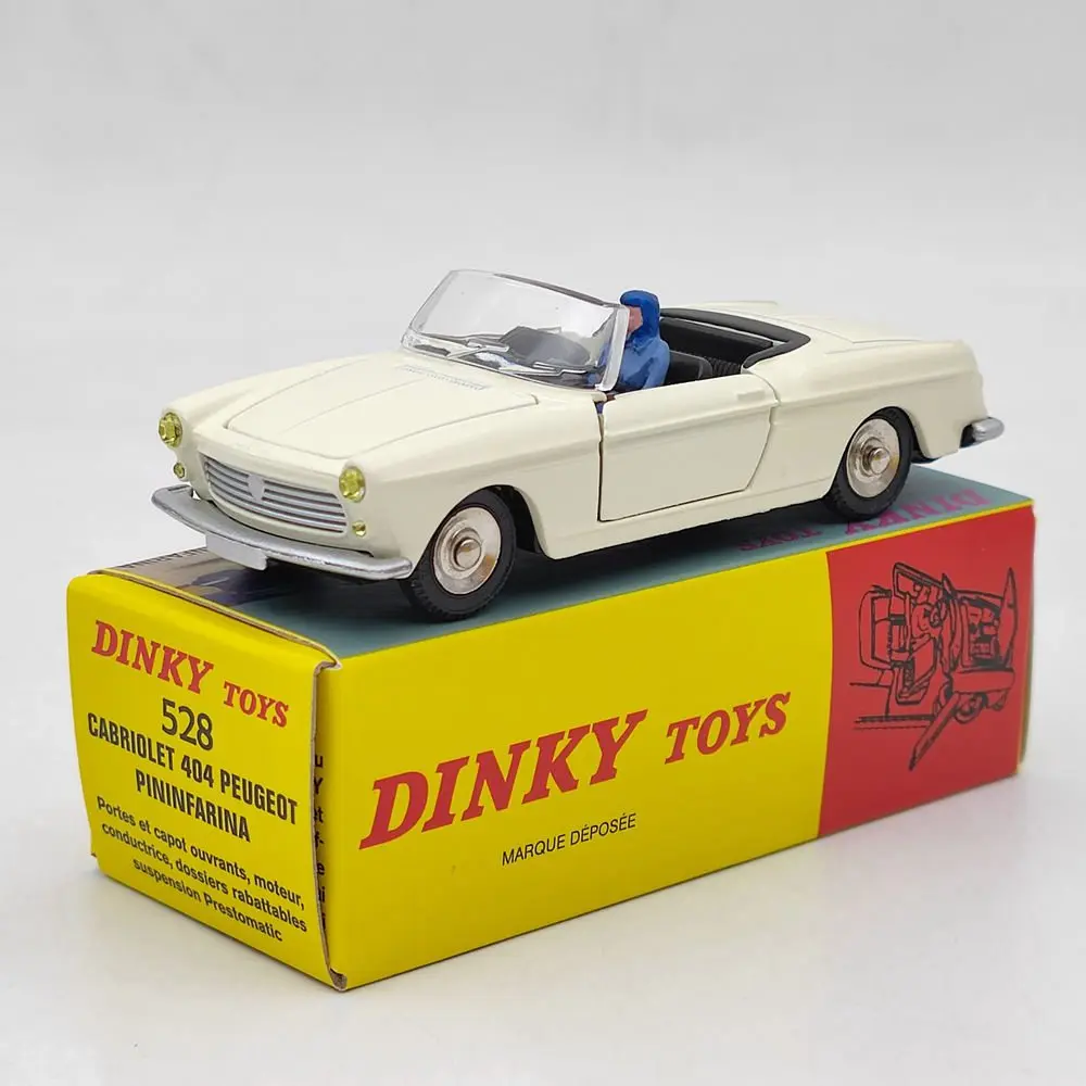 Atlas Dinky Toys Diecast Car Models, Collection Gifts, 1:43, 528, 404, Cabriolet Pininfadhésive