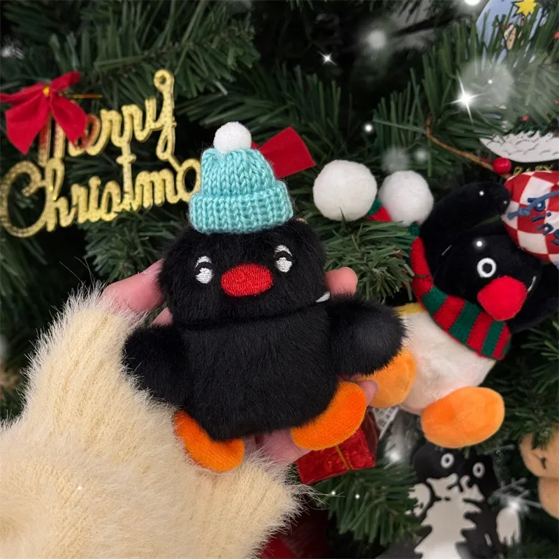 Cute fluffy Penguin headphone case for Apple Airpods 4 3 Pro 2 Cover Kawaii cartoon plush earphone charging case for Airpods Pro