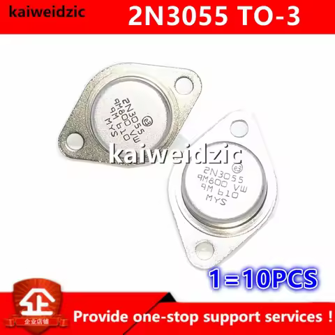 kaiweikdic New imported original 2N3055 MJ2955 TO-3 Pair tube for high power transistor inverter The integrated circuit