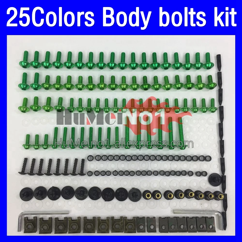 268ps Fairing bolts full screw kit For YAMAHA Thundercat YZF600R YZF 600R 1996 1997 1998 1999 00 01 02 03 Body bolt screws Nuts