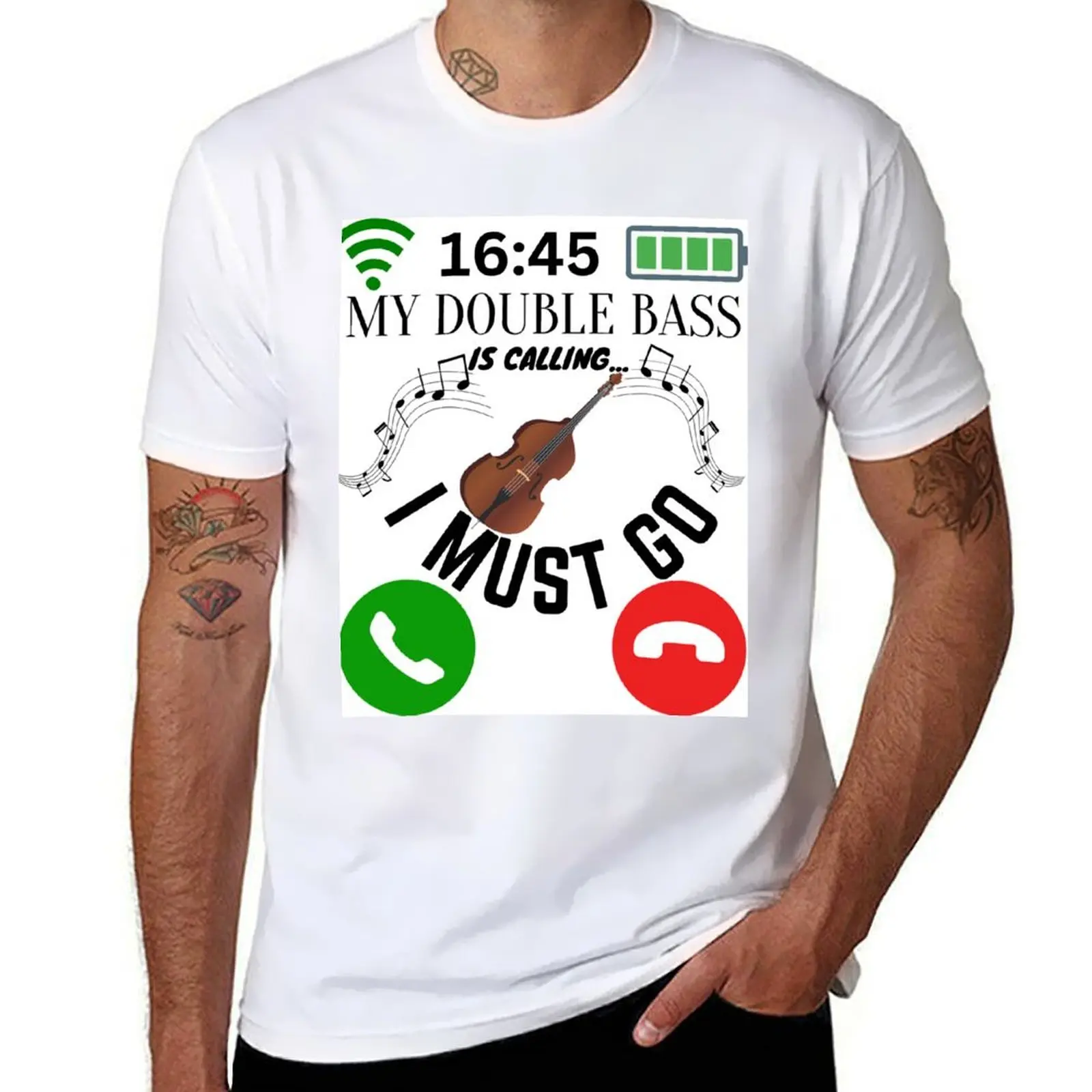 

T-Shirt luxury I Bass t And shirt designer Must t man My man funny Double Go shirts cotton shirt Is Calling t man for