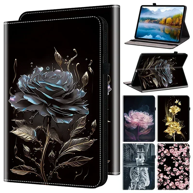 Leather Case for Samsung Galaxy Tab A9 + 8.7 Plus S5e T720 Tablet Cover Tab A 10.1 T510 A8 X200 X115 10.5 S6 A7 Lite 10.4 Case