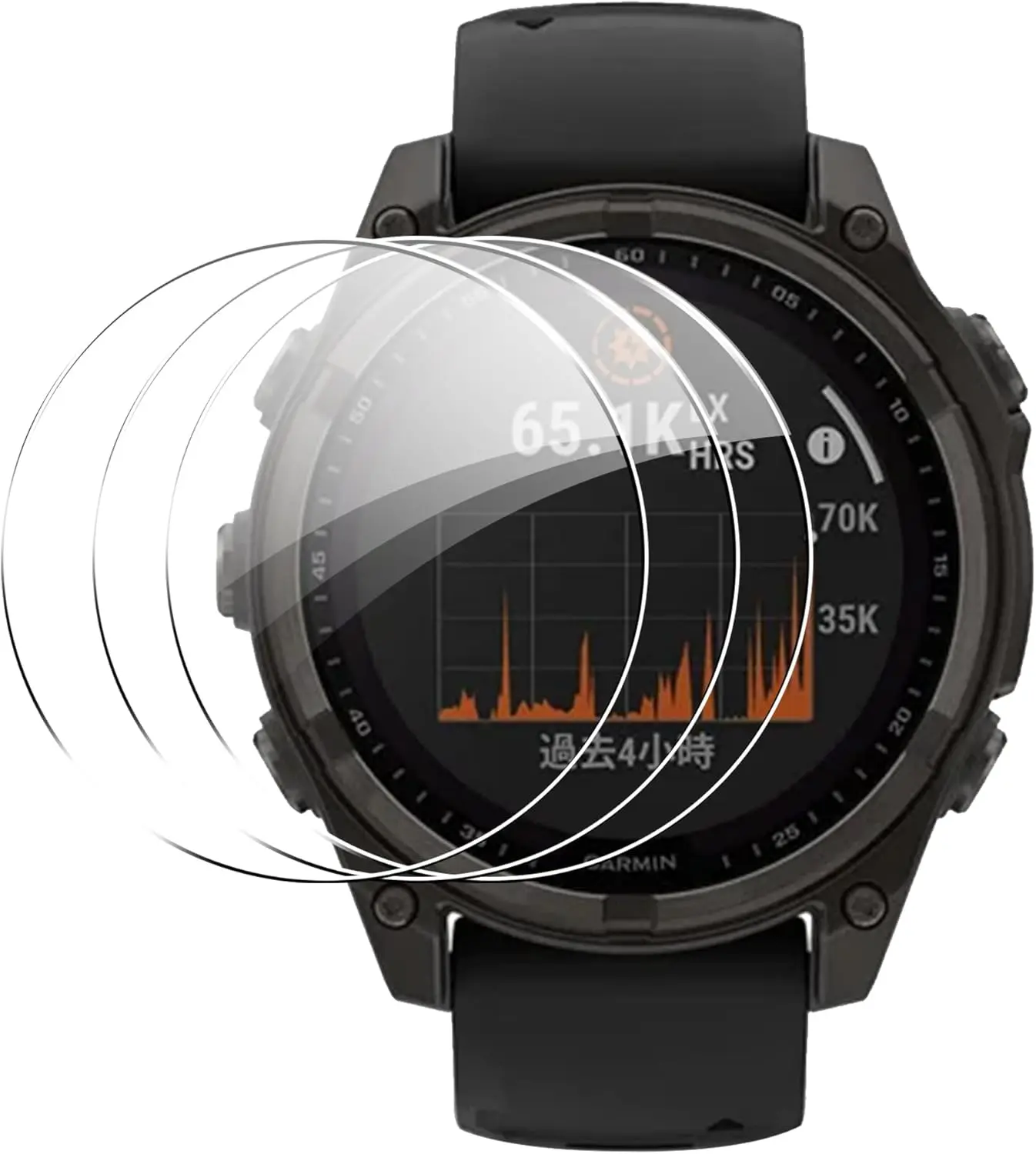 3PCS  Screen Protector tempered glass Film For Garmin Fenix 8 51 43 47 MM Anti-fall Tempered Film Accessories Smart Watch