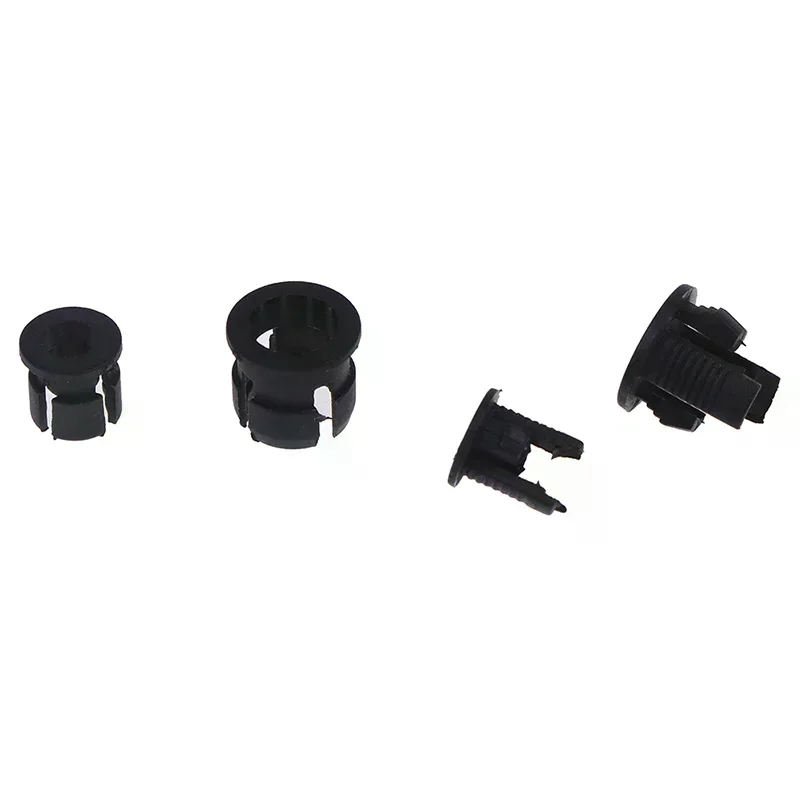 50pcs 3mm/5mm Plastic LED Holders Clips-Bezels Mounts Cases Housings Black, For LED Installation And DIY Lighting Projects