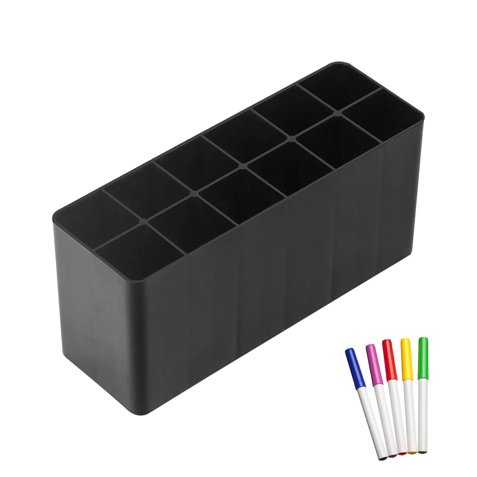 12 Slots Pen Holder Large-capacity Multifunctional Brush Pen Storage Rack Marker Pen Holder Brush Pencil Rack Table Stand