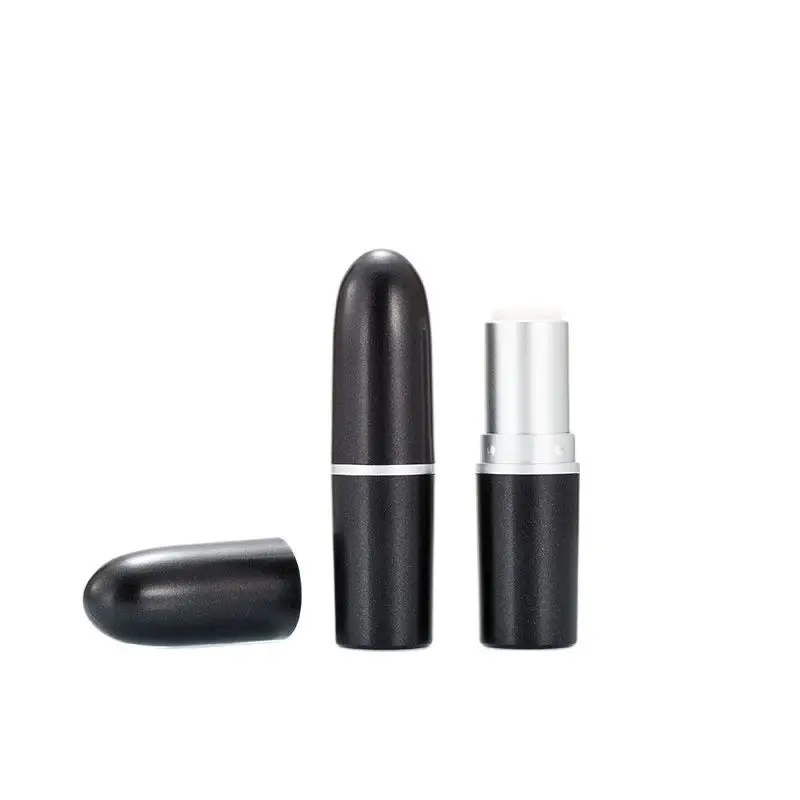 50pcs Empty Black Bullet Shape Lip Balm Container DIY Lipstick Cosmetic Tube Lip Gloss Tube Bottles Lip Stick Tubes